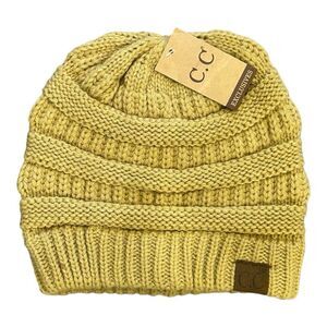 CC Exclusives Tan Cable Knit Beanie Warm Hat One Size Cap Winter